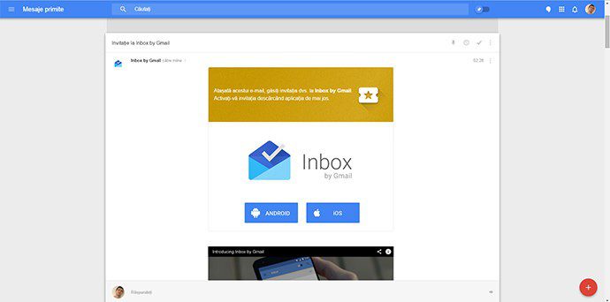 Cum arata Inbox by Gmail